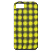 ILLUSIONER för SVART för GULT pd41 CIRKLAR OPTISKA iPhone 5 Cases