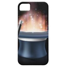 Illustration av den magiska hatten och magitrollsp iPhone 5 Case-Mate skydd
