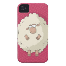 Illustration av ett gulligt och roligt jätte- får Case-Mate iPhone 4 fodral