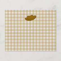 Illustration för Cowboyhatt. Brown. Flygblad