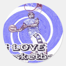 ILoveBasketball sylt Klistermärke