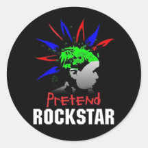 Inbillad Rockstar klistermärke