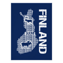 Inbjudan för anpassadeFINLAND KARTA