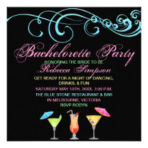 Inbjudan för coctailTime Bachelorette party