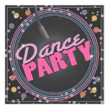 Inbjudan för danspartyfirande