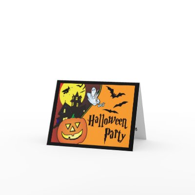 Inbjudan för Halloween dräktparti för ungar från SquirrelHugger