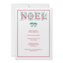 Inbjudan för helgdag för Noel julparty