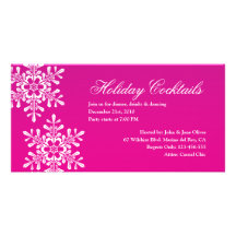 Inbjudan för helgdagcoctailparty anpassingsbara fotokort