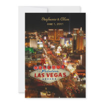 Inbjudan för Las Vegas remsabröllop
