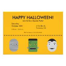 Inbjudan för Lil monsterhalloween fest