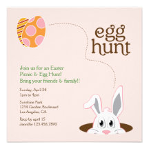 Inbjudan för påskäggjaktpicknick