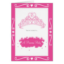 Inbjudan för Princess Festa Sparkling Tiara Kort