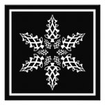 Inbjudan för Snowflakejulgranparty kvadrerar