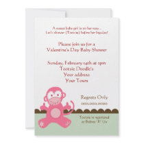 Inbjudan för valentines daypartybaby shower