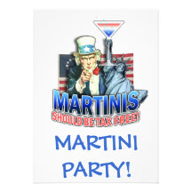 Inbjudan inbjudningar - Martinis bör vara skatt F
