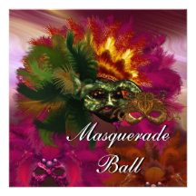 Inbjudan maskerar maskeradbollparty 4