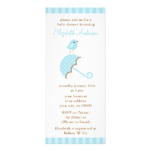 Inbjudningar för blåttparaplybaby shower