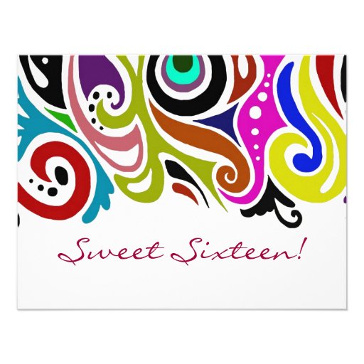 Inbjudningar för sweet sixteenparty~