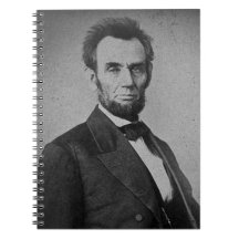 Inbördeskrig för Abraham Lincoln Stereoview kortpo Spiral Anteckningsbok