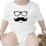 incognito - funny mustache and dark grey shades t shirts