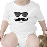 incognito - funny mustache and pink shades tee shirt