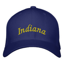 Indiana broderade hatten