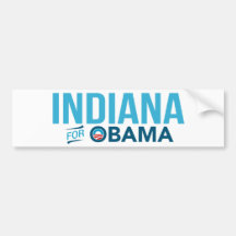 Indiana för den Barack Obama Biden bildekalet