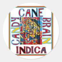 INDICA CANDY CANEHJÄRNA RUNDA KLISTERMÄRKEN