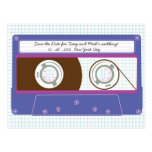 Indie Mixtape (indigoblått/lila) spara datera Vykort