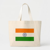 Indien flagga tote bag