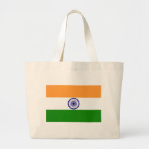 Indien flagga tygkassar