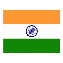 Indien flaggavykort