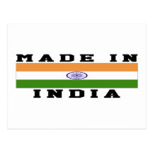 Indien gjorde i designer vykort