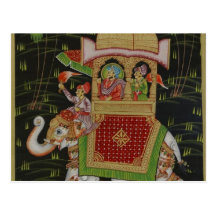 Indien konstvykort