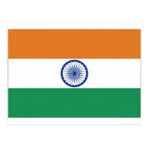 Indien medborgareflagga vykort