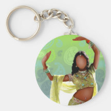 Indisk Bollywood flicka Keychain II Nyckel Ringar