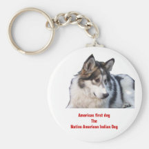 Indisk hund Americas för första dogTheindian Nyckel Ringar