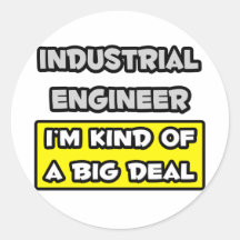 Industriell ingenjör. I'm sort av en stor överensk Klistermärken