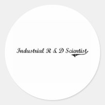 Industriellt jobb för r- & D-forskareprofessionell Klistermärke