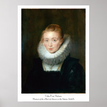 Infanta Isabella Rubens Paul för porträttMaidheder Affisch