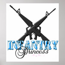 INFANTERIPRINCESS med hjärtor Posters