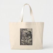 Infödd Amercan kvinna och barn Tote Bag