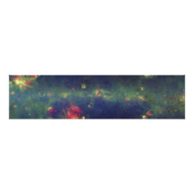 Infrarött porträtt av den inre Milky långt galaxen Fotografi