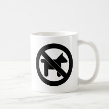 INGA HUNDAR…, GRAFISKT TRYCK KAFFE KOPP