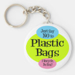 Inga plastpåsar nyckelring