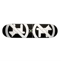 Inga tillåtna hundar skateboard deck