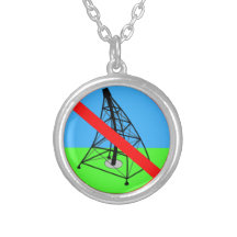 Ingen Anti Fracking gasar borrandeprotest Skräddarsydda Halsband