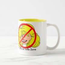 Ingen blond skämtzonmugg