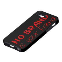 Ingen Brand är din vänanti-consumeristen slogan iPhone 5 Cover