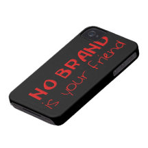 Ingen Brand är din vänanti-consumeristen slogan iPhone 4 Skal